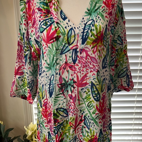 NWT Tybee Island beach swim cover dress size small multicolored - Picture 2 of 13